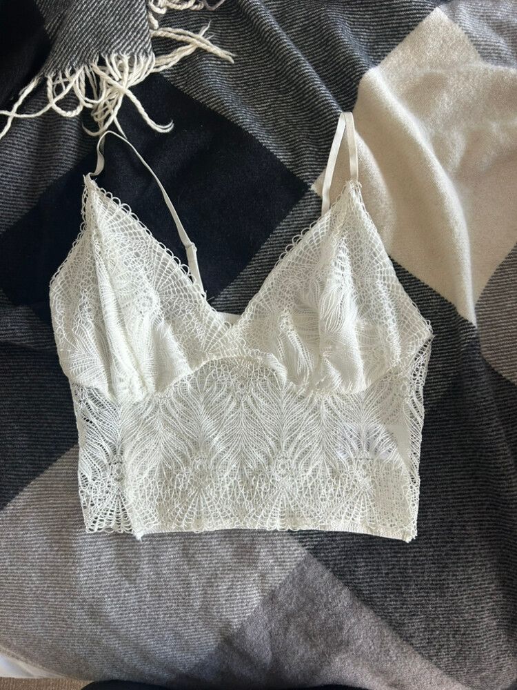 MAX White Lace Bra Size S