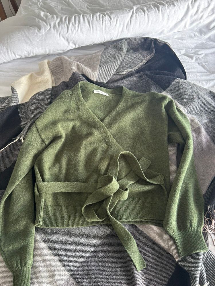 Glassons Green Knit Cardigan Size S