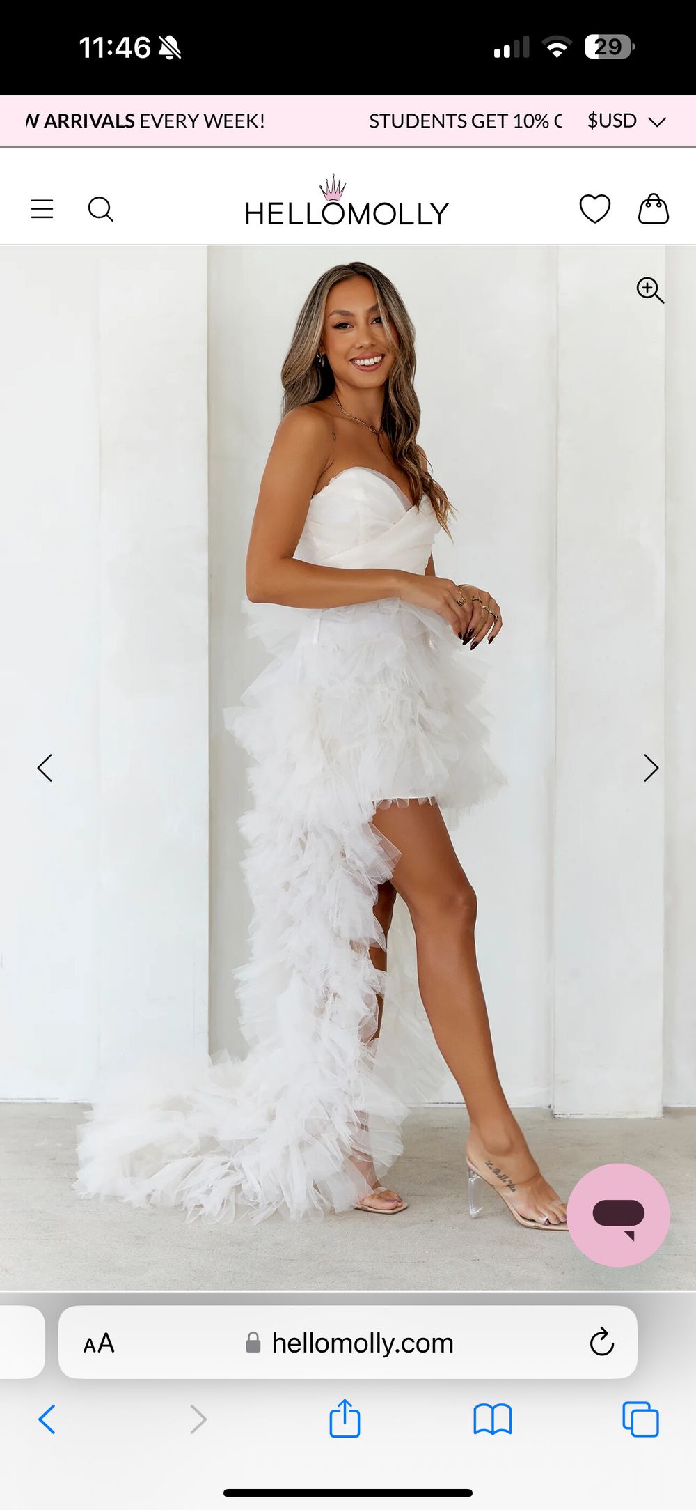 Hello Molly - She's the main girl high low tulle dress