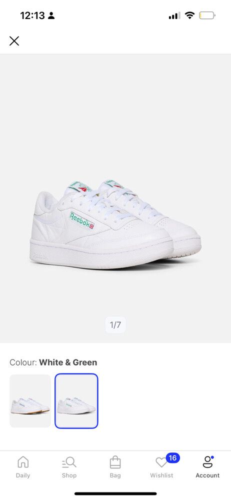 Reebok White Club C 85 Sneakers