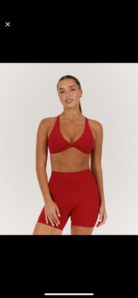 Luxe Tai Bra - Cherry