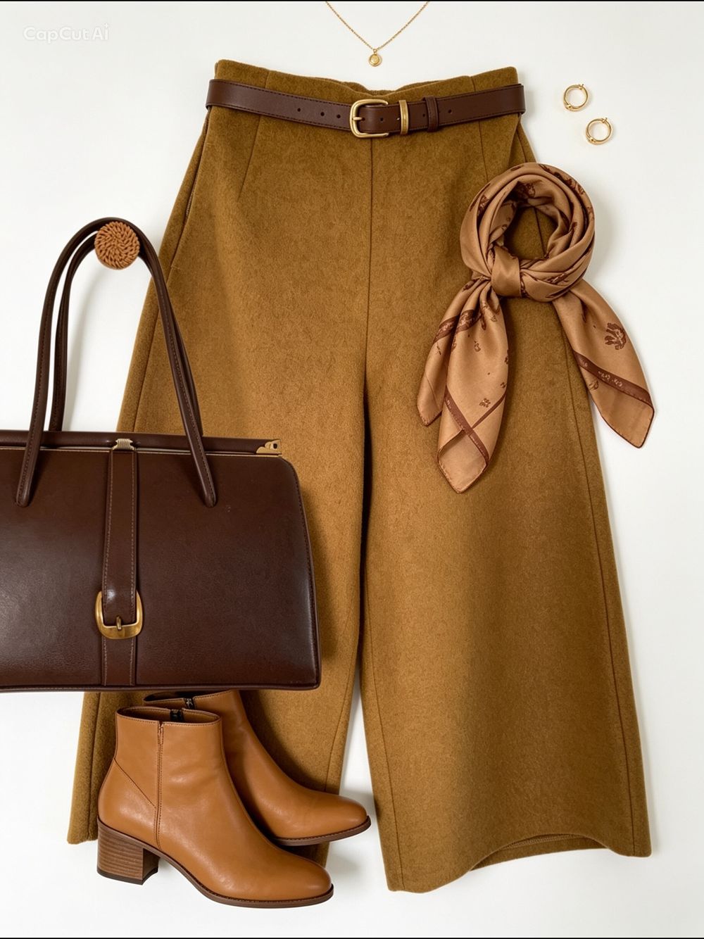 Jupevendue mustard Wide Leg Pants
