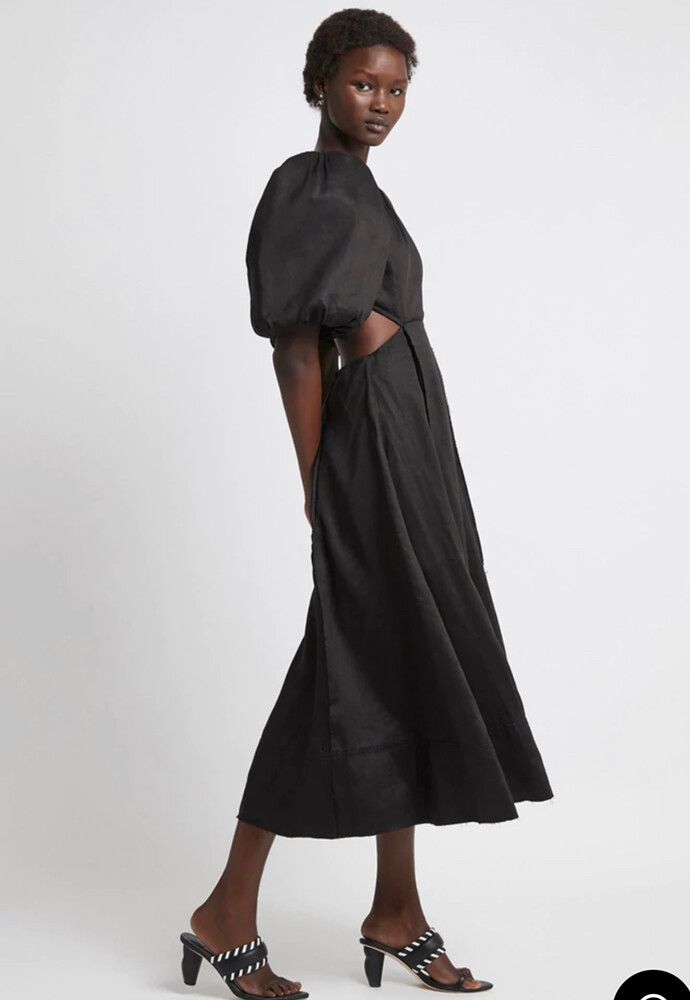navy chiffon dress with sleeves Embellished Lace Long Sleeve Gown Skirt Color:Marigold (Gold) occasion_going_out_cocktail The half sleeves offer Teyana Taylor Walks the
