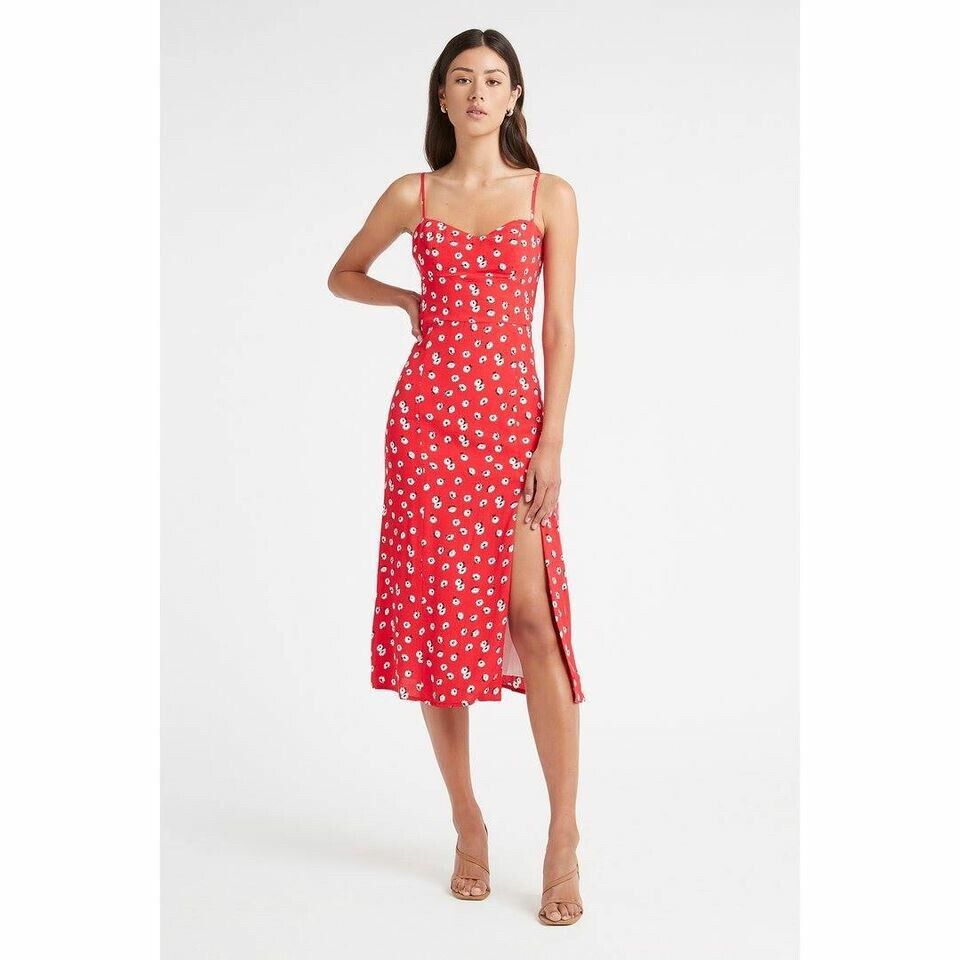 kookai red floral dress Kookai Zani dress  Rent For An Event