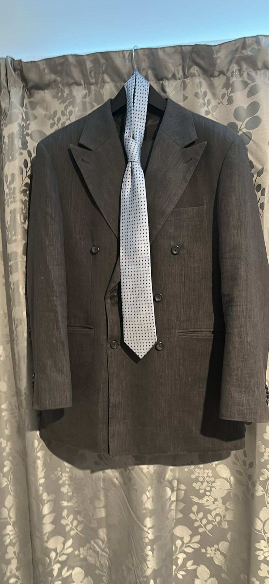 Crane Brothers Wool Flannel Double-Breasted Suit