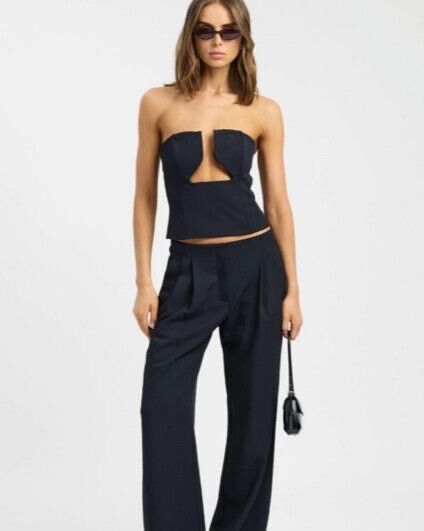 Kookai Ariel Low Cut Top Black