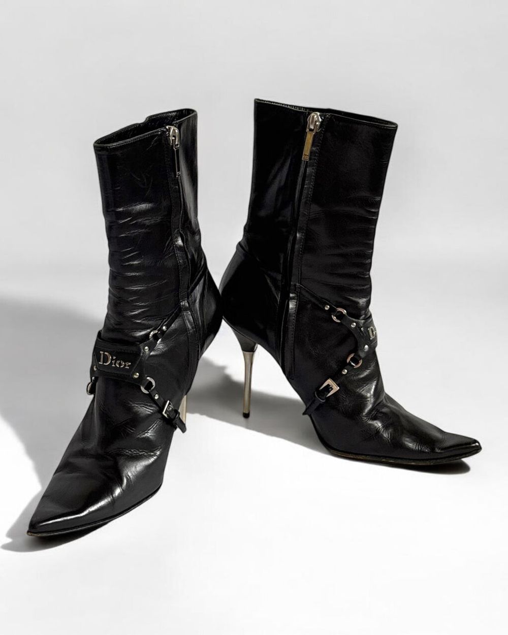 Christian Dior 03 Black Bondage Boots