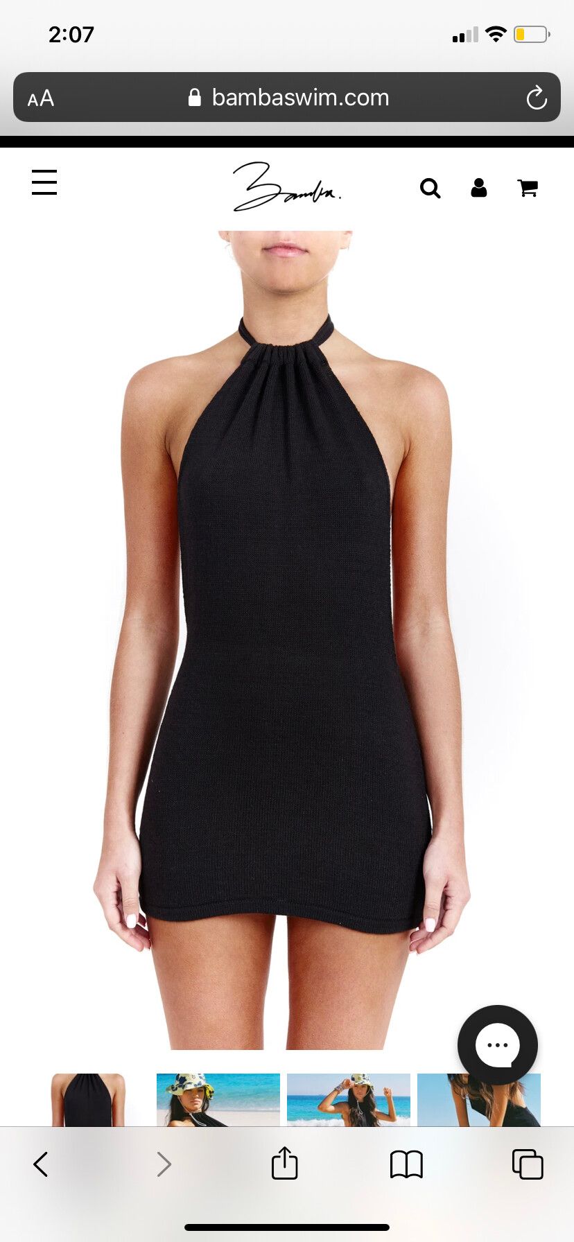 Bamba Swim - Bamba Swim Bounty Dress Black on Designer Wardrobe