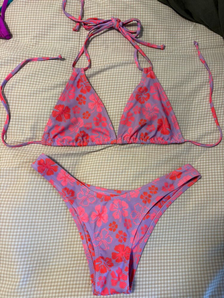 Kulani Kinis Pink & Purple Bikini Set
