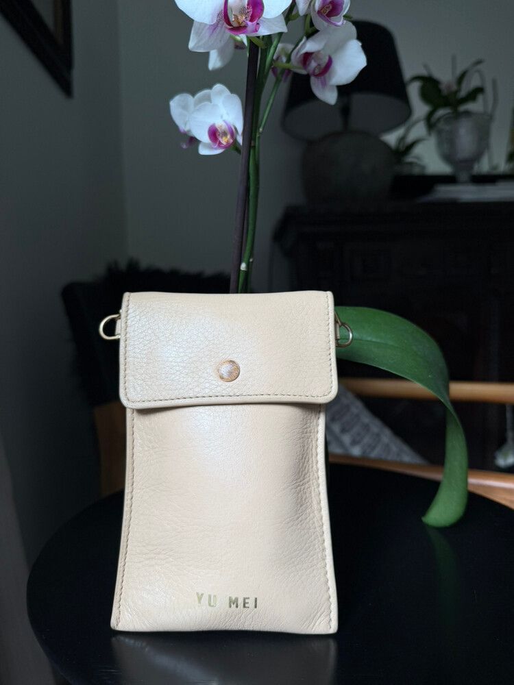 Yu Mei Beige Crossbody Bag