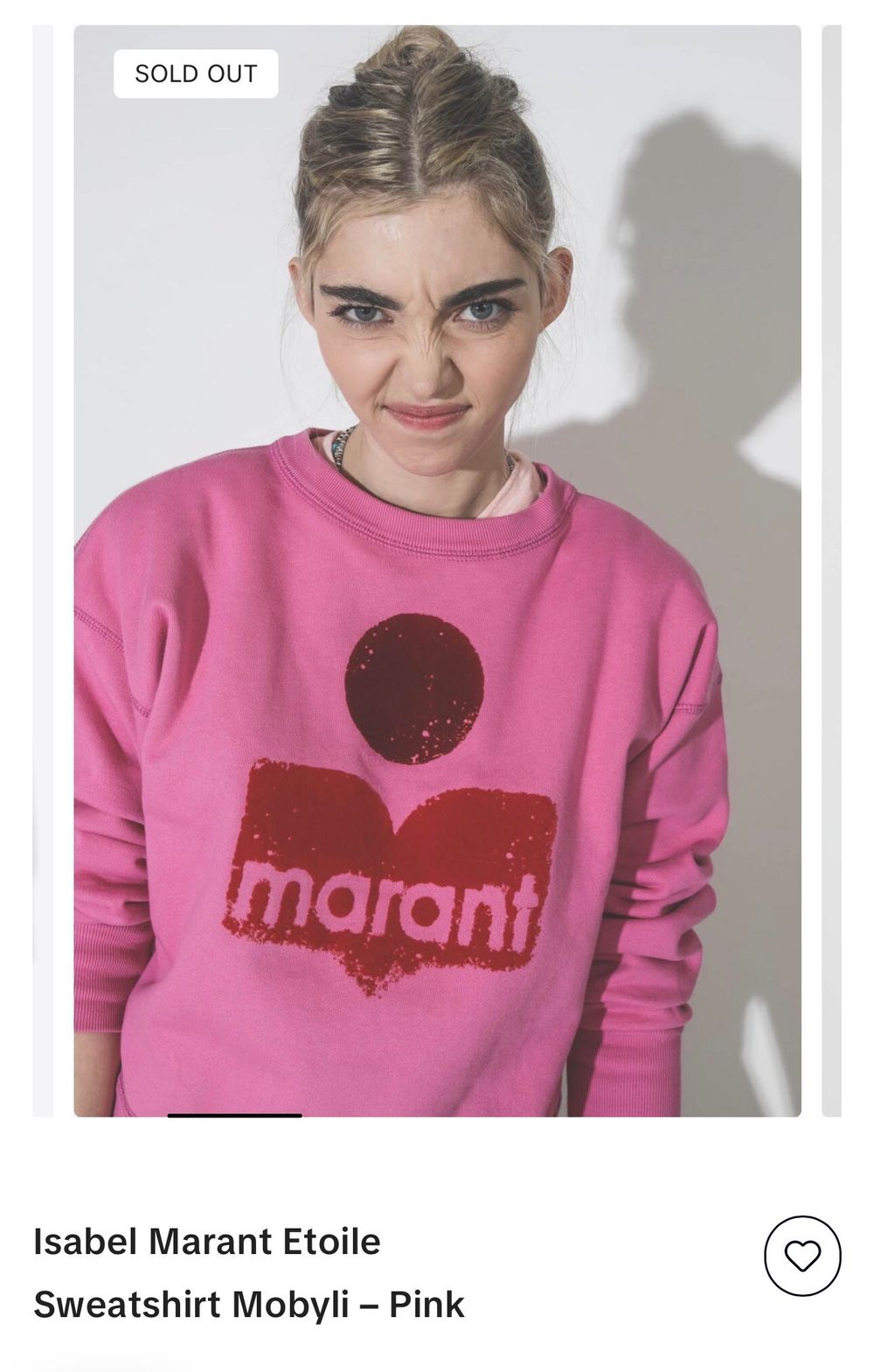 Isabel Marant Etoile Pink Sweatshirt