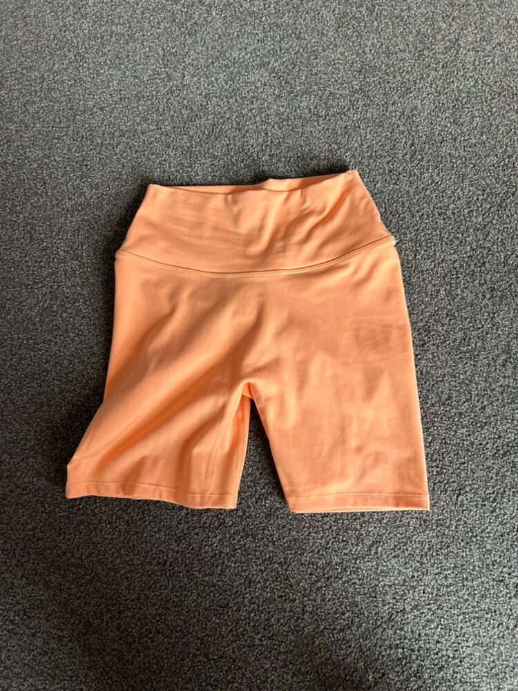 csb orange biker shorts