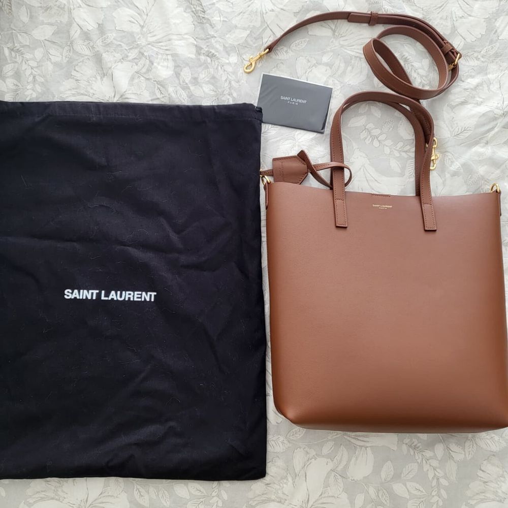 Saint Laurent Brown Tote Bag