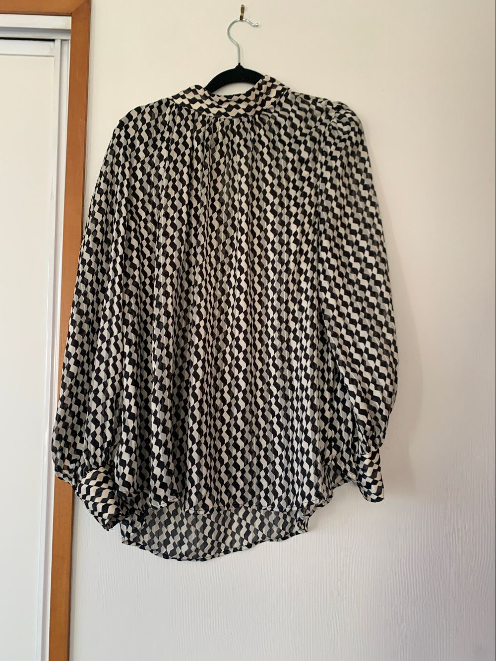 Sheer High Neck Blouse