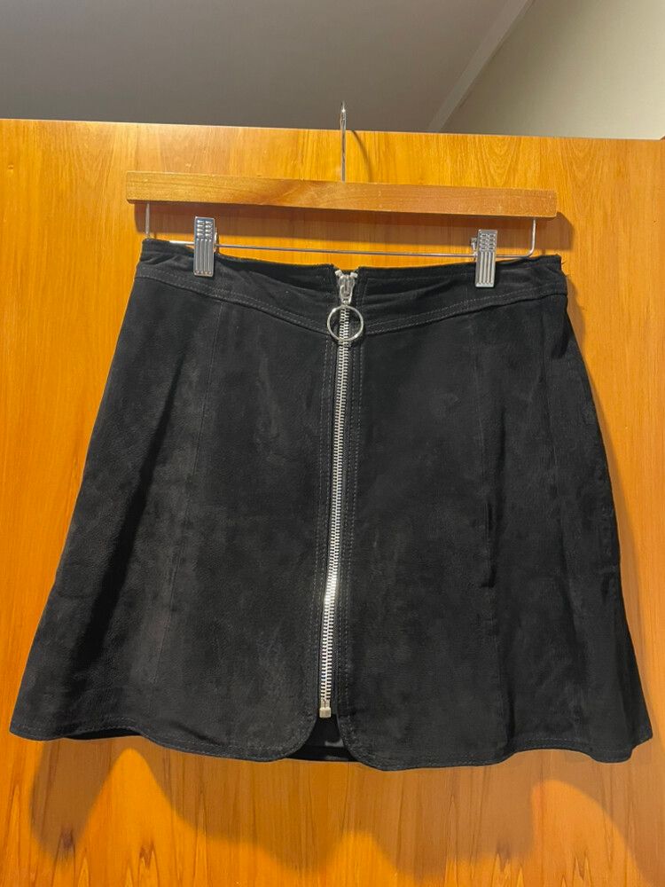 Zara Leather Mini Skirt sz S