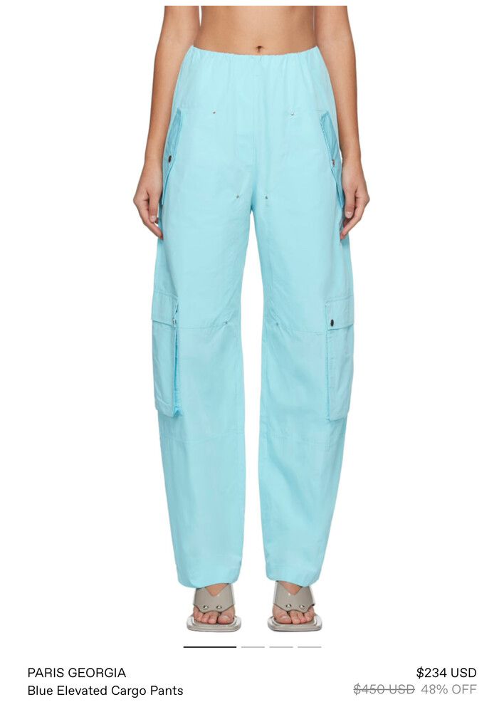 Blue Cargo Pants