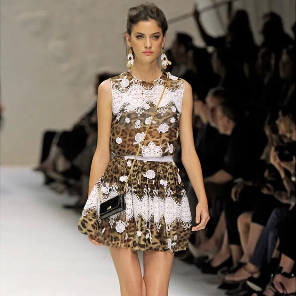 Rare Dolce & Gabbana Leopard Skirt