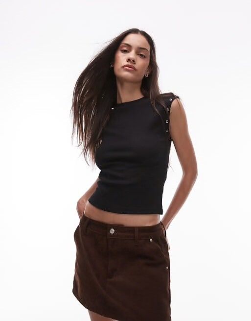 Mango Eyelet Vest