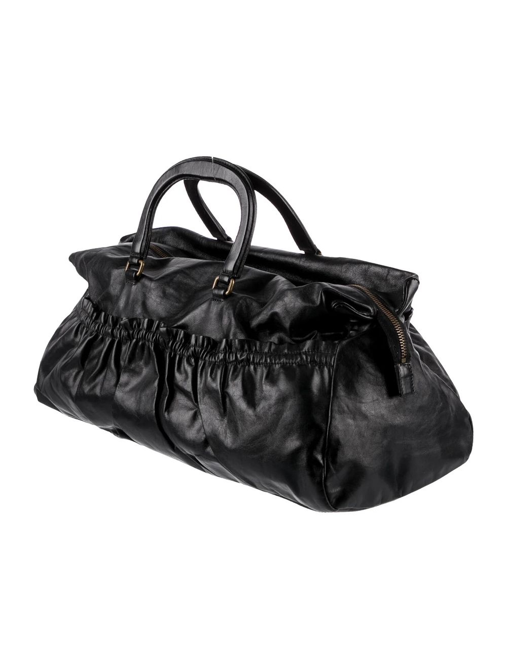 Miu Miu Ruffled Leather Doctor Bag