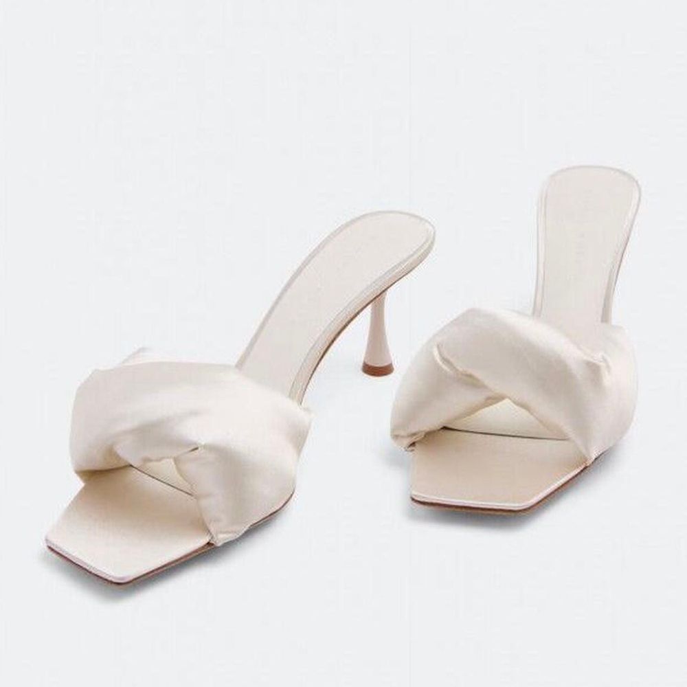 Studio Amelia Twist Satin Mule