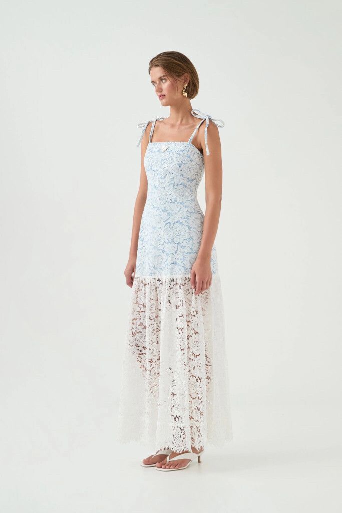 Aje Clover Panelled Maxi Dress