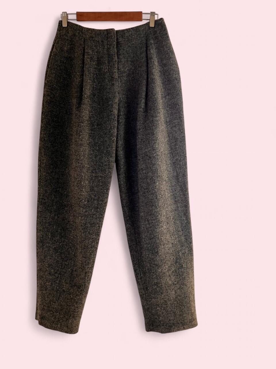 Acne Studios Grey Wool Tweed Pants