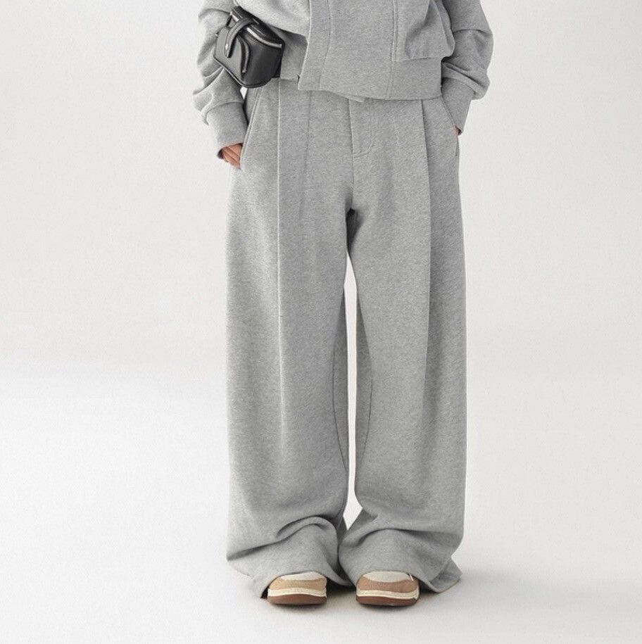 Grey Wide Leg Pants