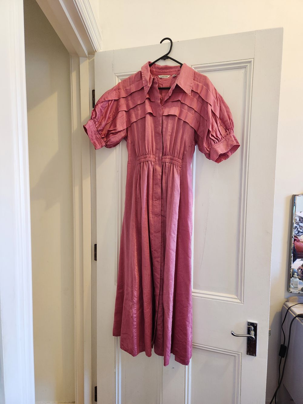 Country Road Pink Dress Nz Country Road COUNTRY ROAD PLEAT DETAIL MIDI DRESS  PINK On