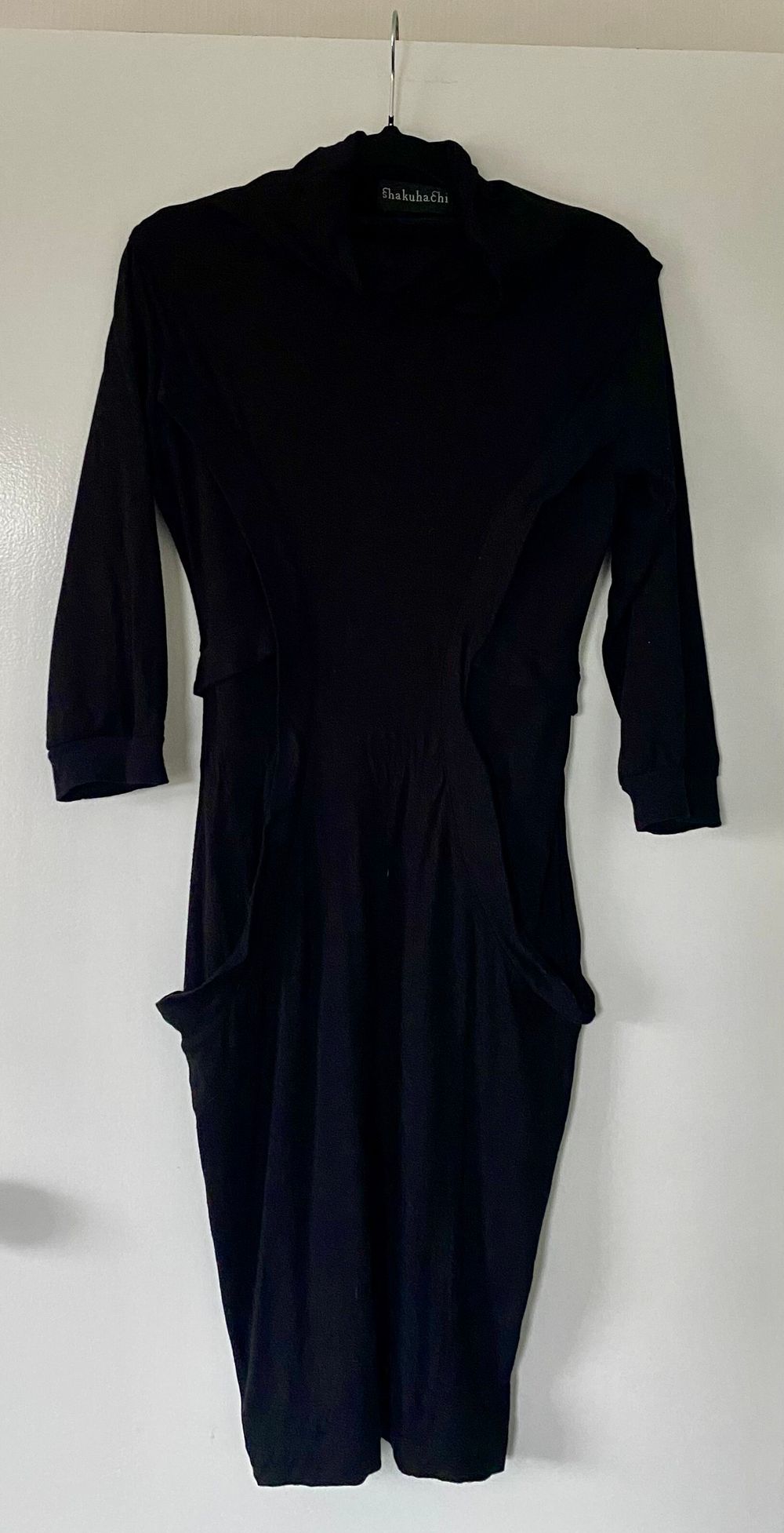 Shakuhachi Black Mockneck Dress