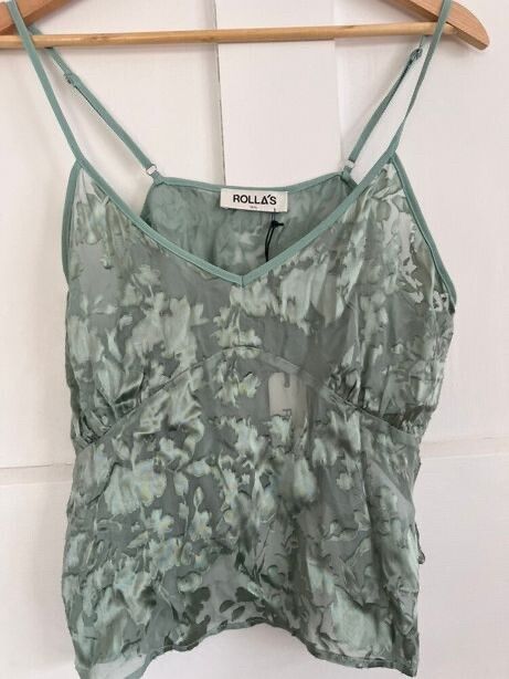Rolla's Green Floral Cami Top
