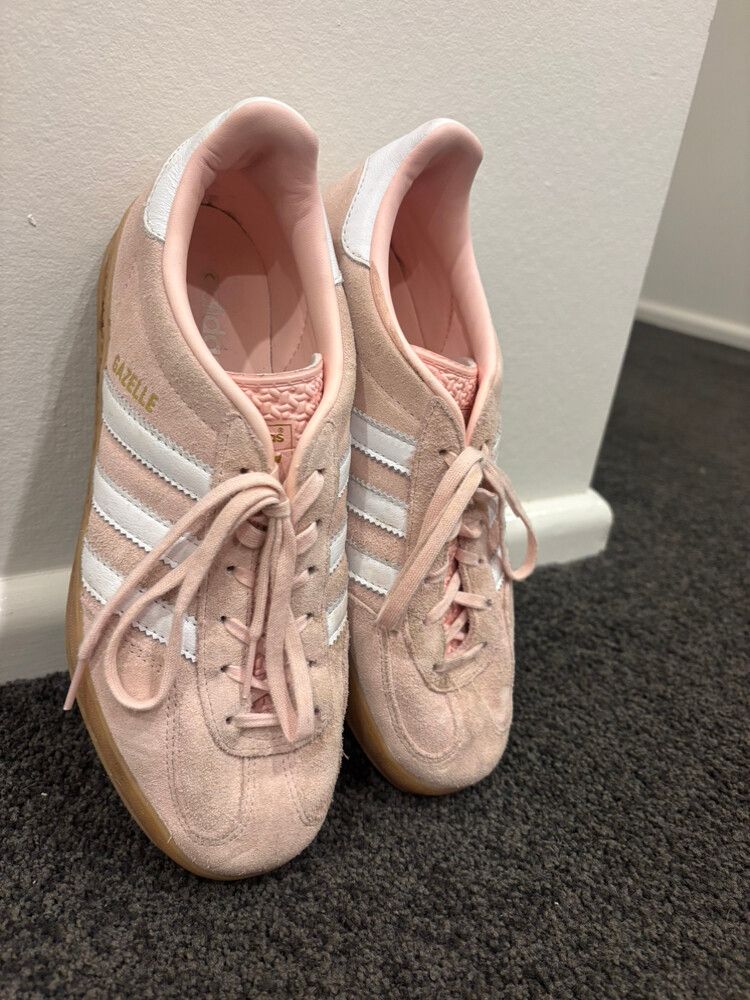 Pink Adidas Gazelles