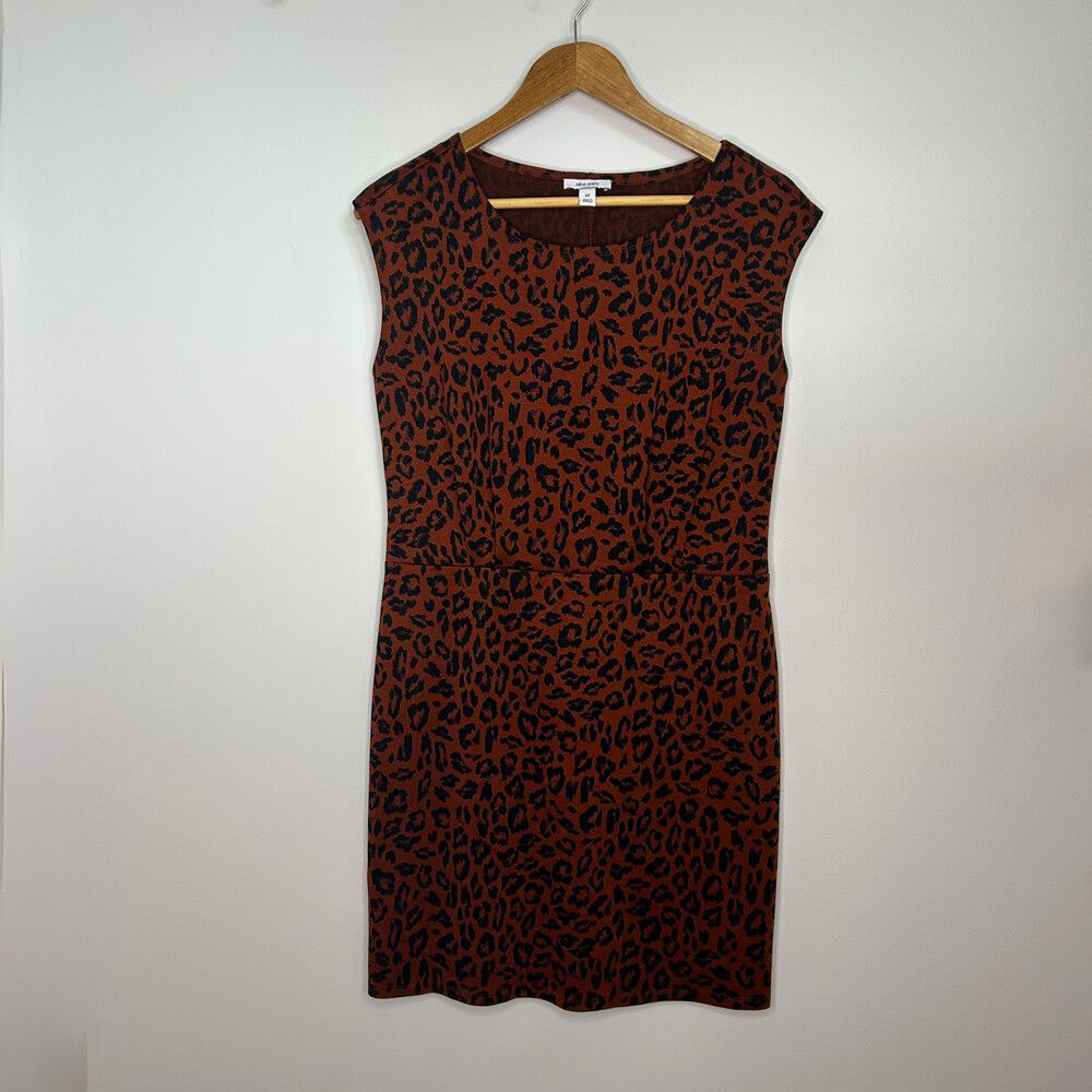 Nine West Leopard Print Stretch Sheath Dress – Size M