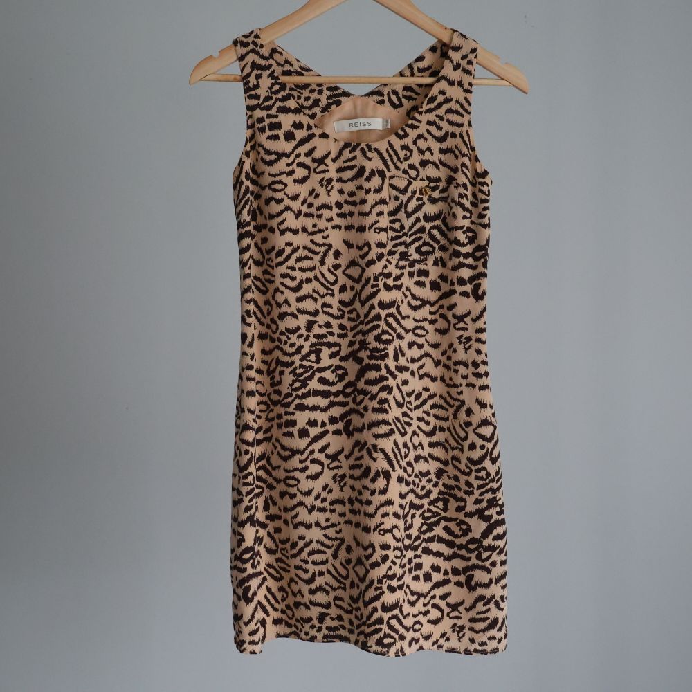 Silk Reiss Leopard Print Dress Size 8