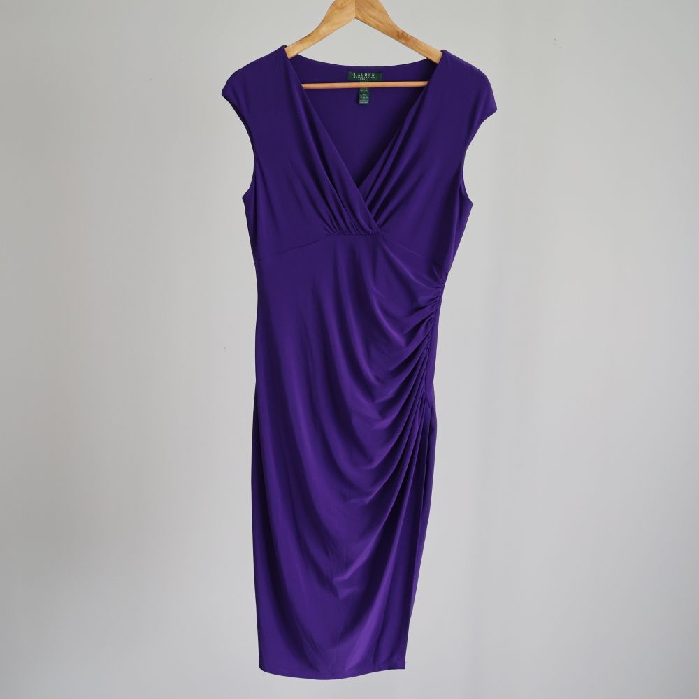 strapless open back dress Dark Purple Dress Pants  Maceoo