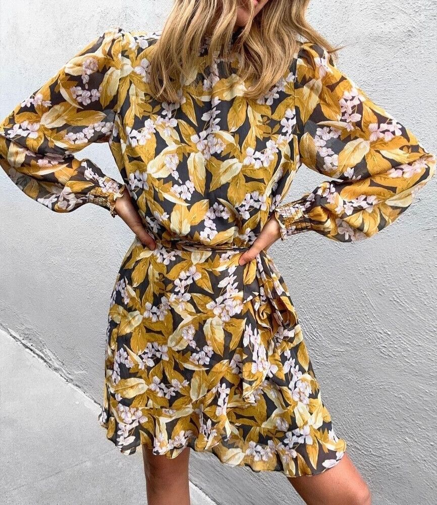Decjuba Joelle Wrap Mini Dress