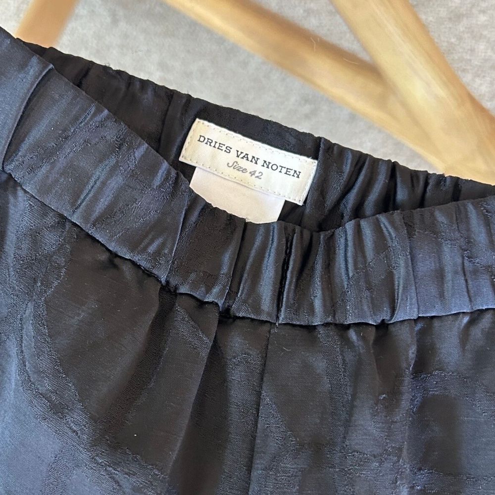 Dries Van Noten Drawstring Waist Patterned Trousers