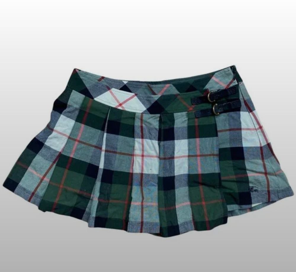 Burberry Blue Label Green Plaid Skort