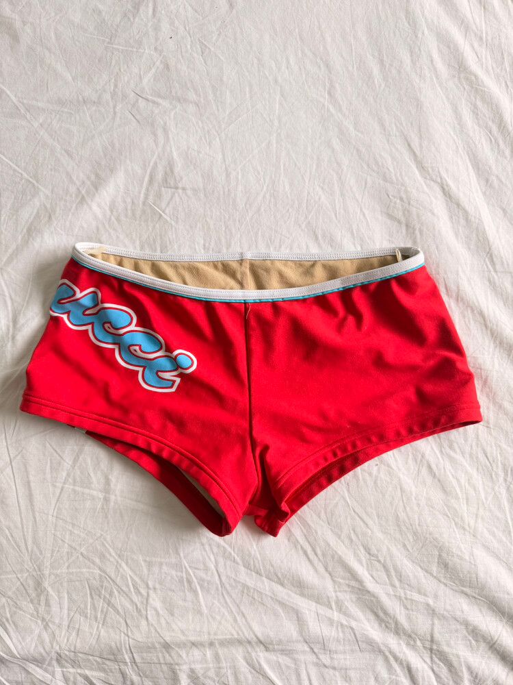 fiorucci Red micro Shorts