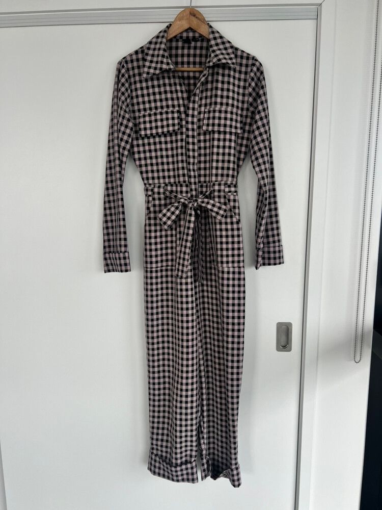 Gingham Check Playsuit