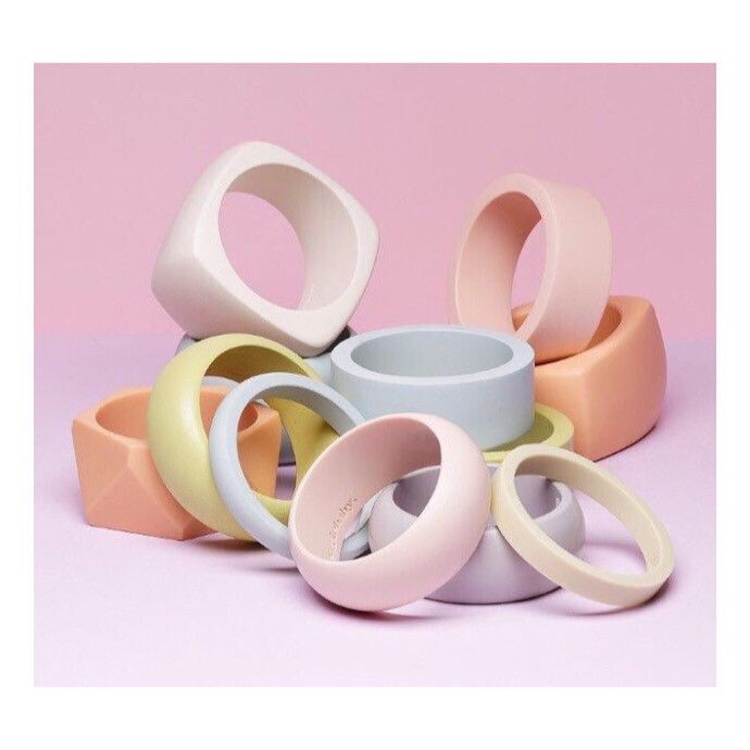 Assorted Colour Handmade wood & resin bangles