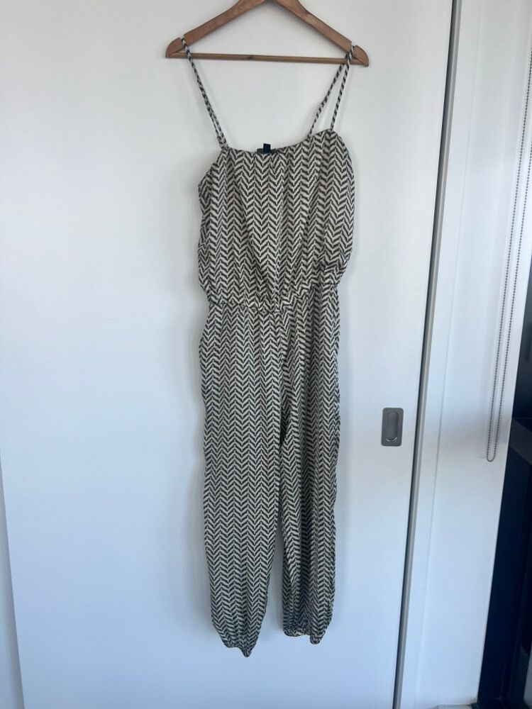 Witchery Chevron Jumpsuit in silky material