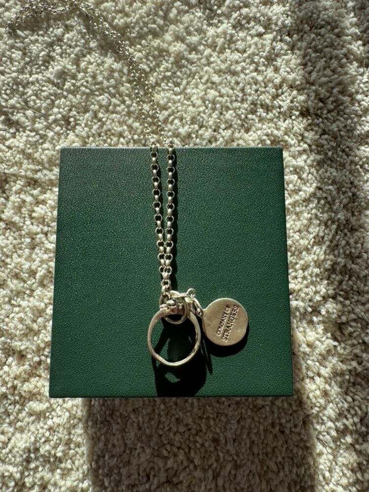 company of strangers tag necklace w/ ring