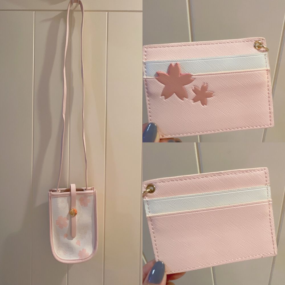 Starbucks cherry blossom pouch & card holders