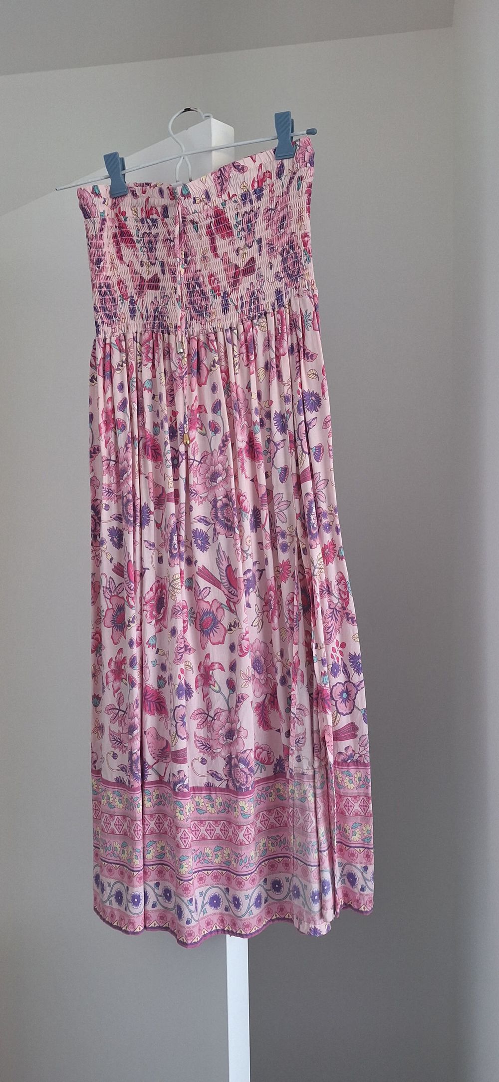 Pink Floral maxi skirt