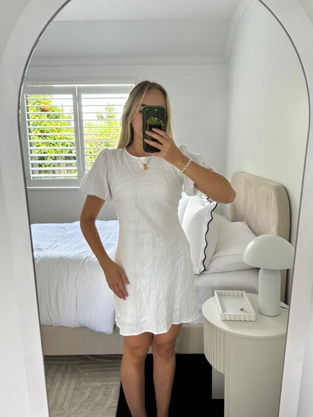 Ruby - KENDALL LINEN MINIDRESS on Designer Wardrobe