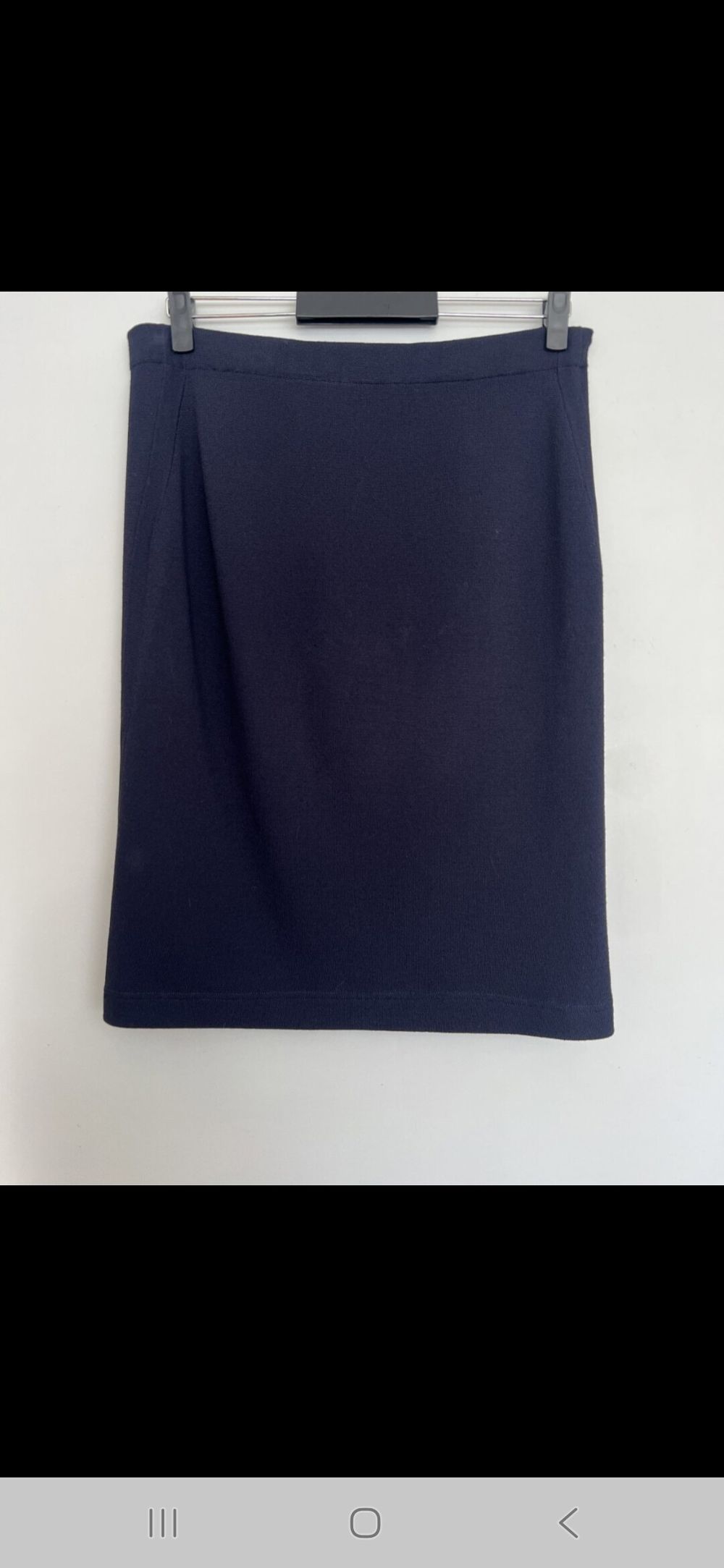 Country Road Navy Wool Blend Knee-Length Skirt Size Large