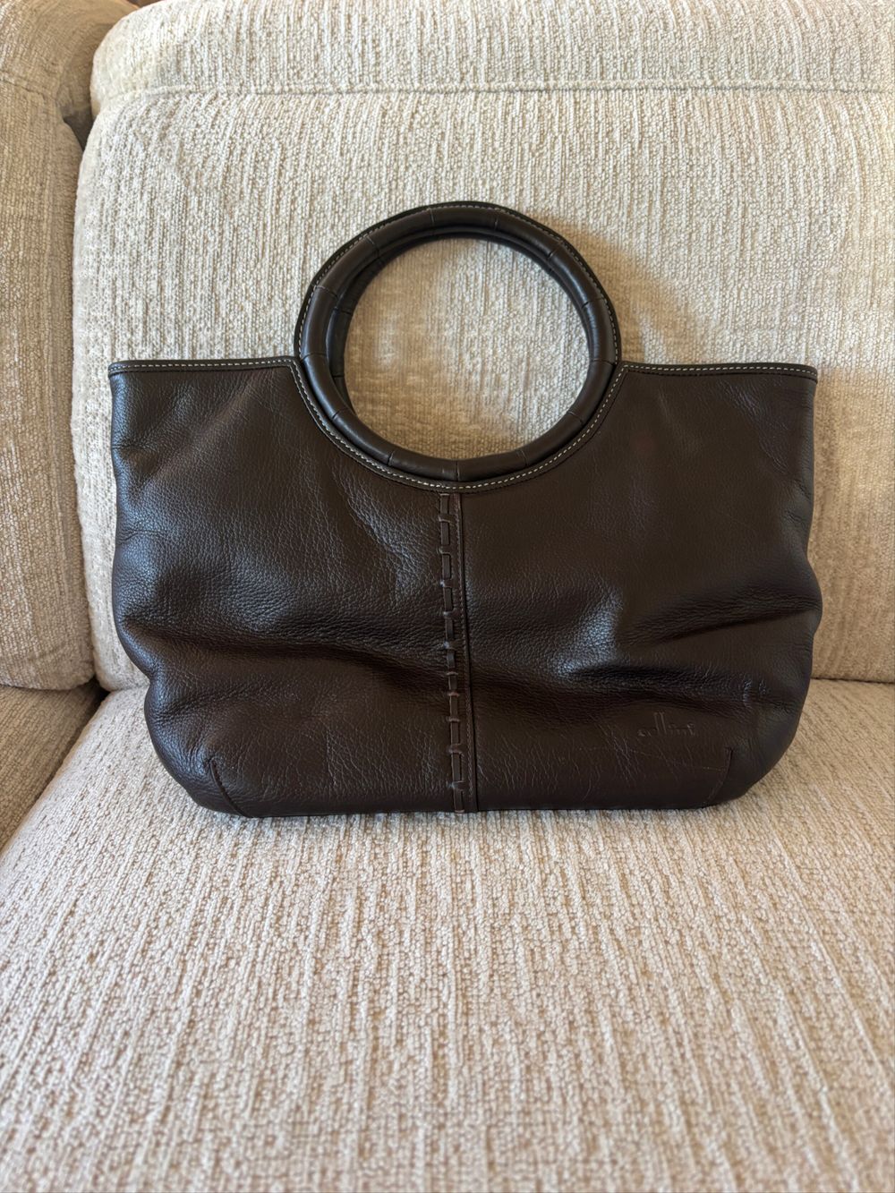 Cellini cow hide Leather handbag