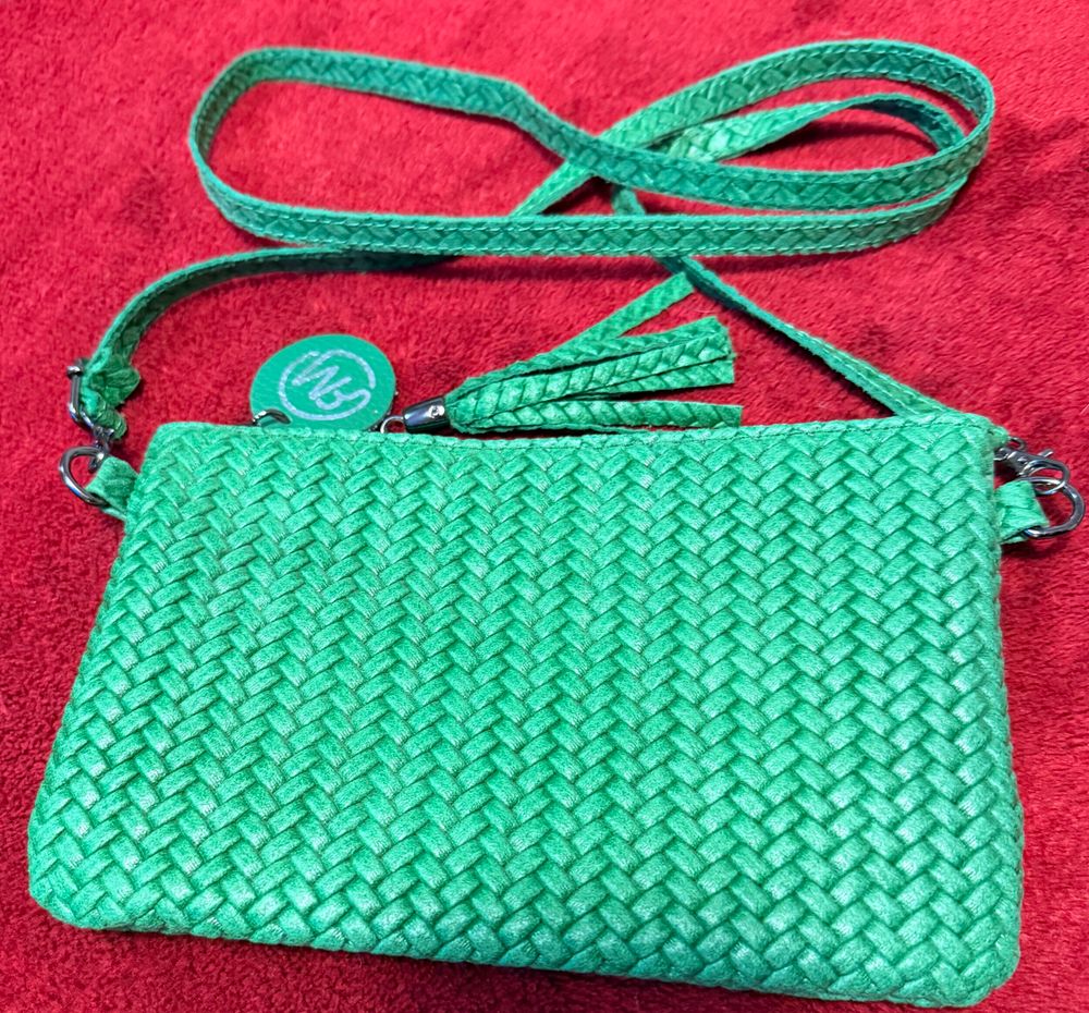 Roberta M Green Crossbody Bag