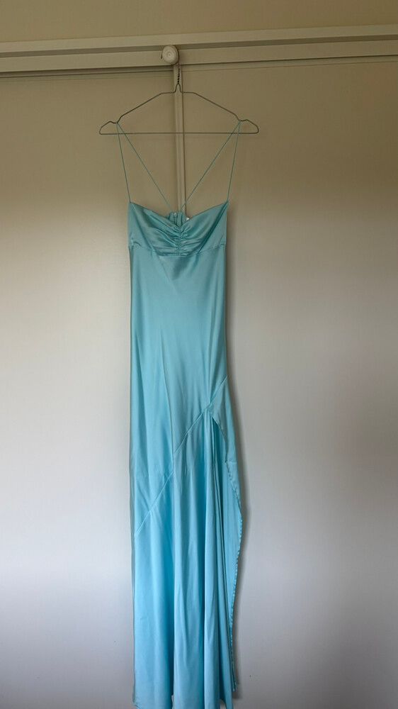 HNTR THE LABEL GAIA GOWN AQUA