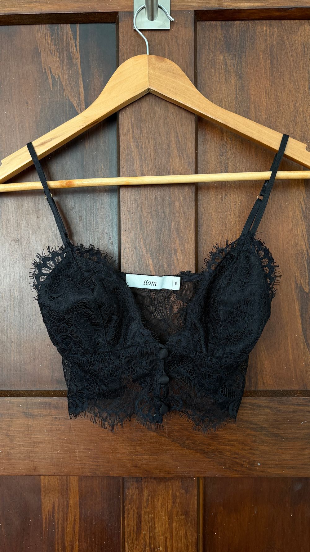 Liam Black Lace Bralette